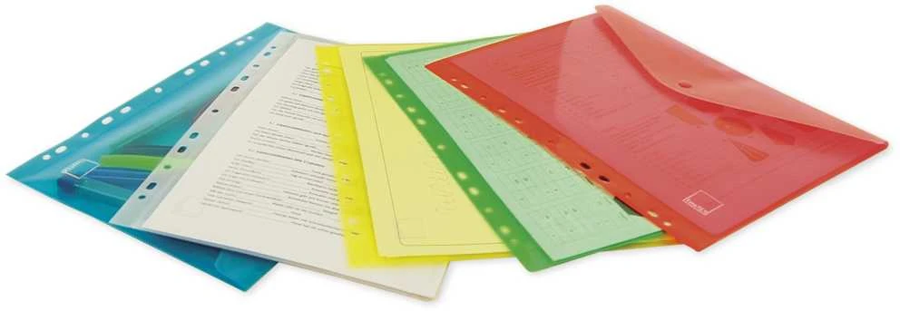 TimeTEX Spalvotų dokumentų A4 susidėjimo aplankų rinkinys, 5 vnt. (TT10676)