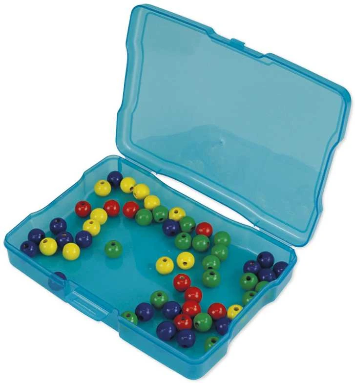 TimeTEX spalvotų, plastikinių dėžučių rinkinys skaidrioje dėžėje, 12+1 vnt. (TT93439)
