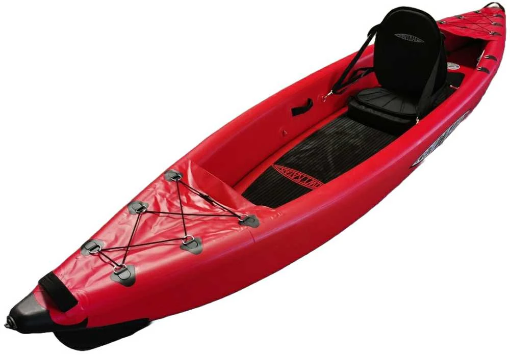 Pripučiama vienvietė baidarė CONWY TEGID 3.6, 360 x 80 x 30 cm, Raudona, Dropstitch PVC