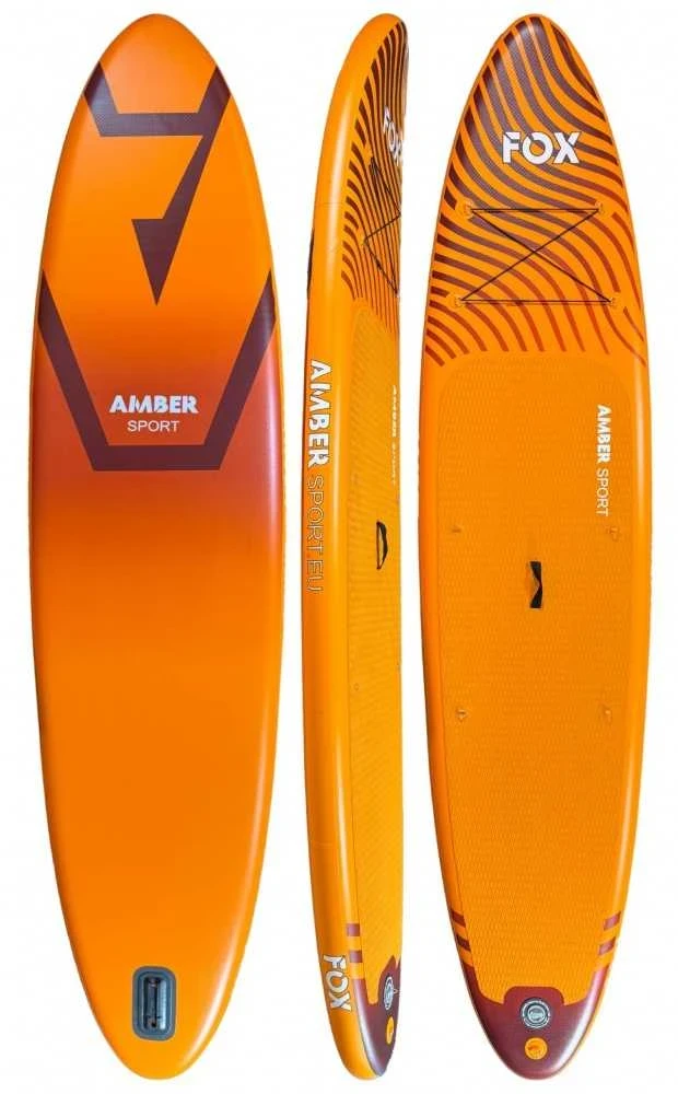 Pripučiamos irklentės komplektas AMBER FOX 12.4 V2, 376 x 87 x15 cm, iki 230 kg, 15 psi
