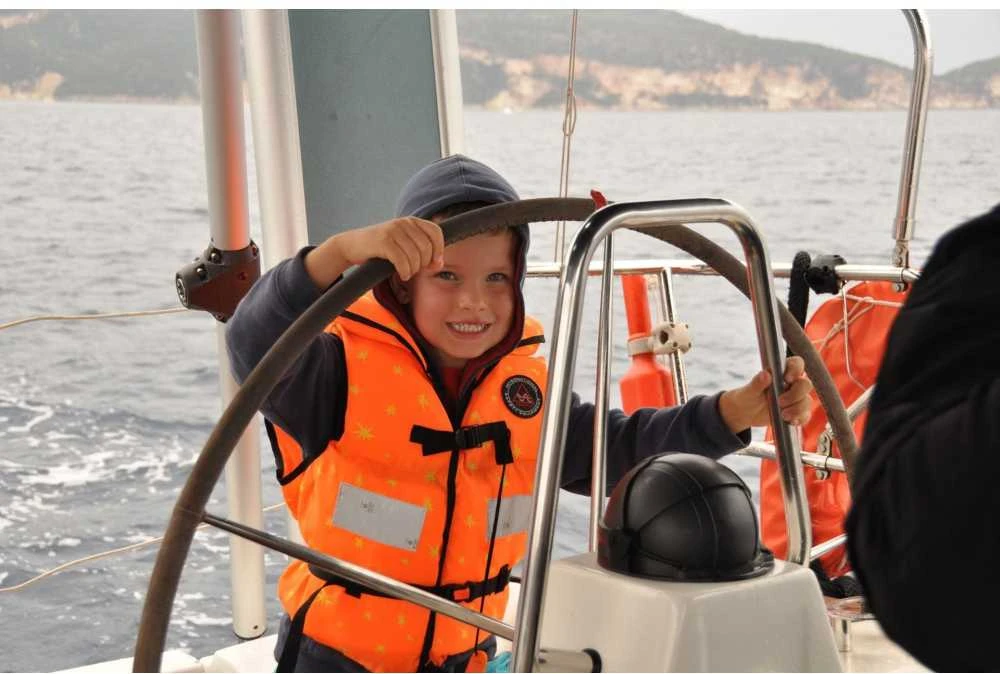 Vaikiška gelbėjimosi liemenė AQUARIUS CHILD, iki 15 kg (BABY), 100N, Oranžinė, CE