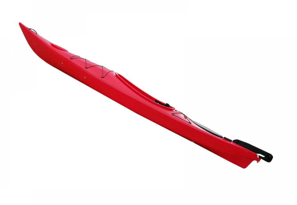 Vienvietė baidarė AMBER MOLAKE 11.5 WR, Su vairo sistema, 355 x 63 x 36 cm, LDPE, Raudona