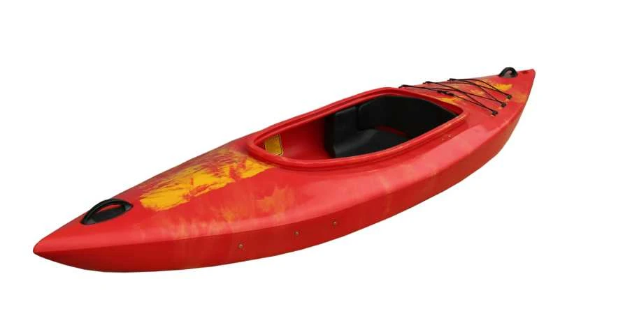 Vienvietė baidarė AMBER RAY, 300 x 77 x 29 cm, Raudona Geltona, HDPE