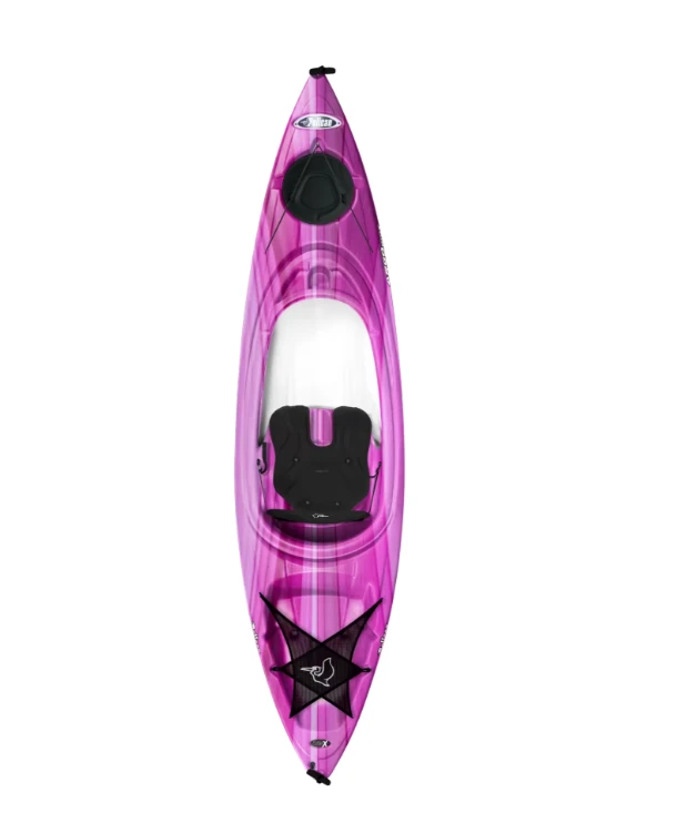 Vienvietė baidarė PELICAN ARGO 100X, 411 x 81 x 38 cm, Magenta Baltas, RAM-X