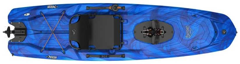Vienvietė minama baidarė PELICAN GETAWAY 110 HDII PEDAL, 319 x 84 x 29 cm, Made in Canada