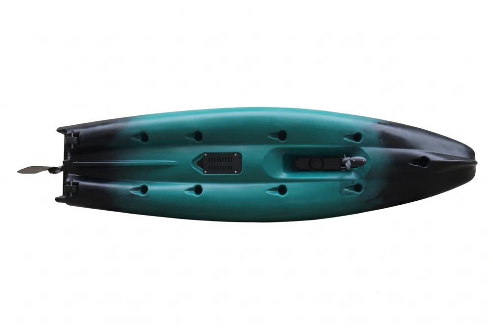 Vienvietė minama žvejybinė baidarė AMBER TROUT 10.5, PROP pedal, 320 x 85 x37 cm, Juodas Teal, HDPE