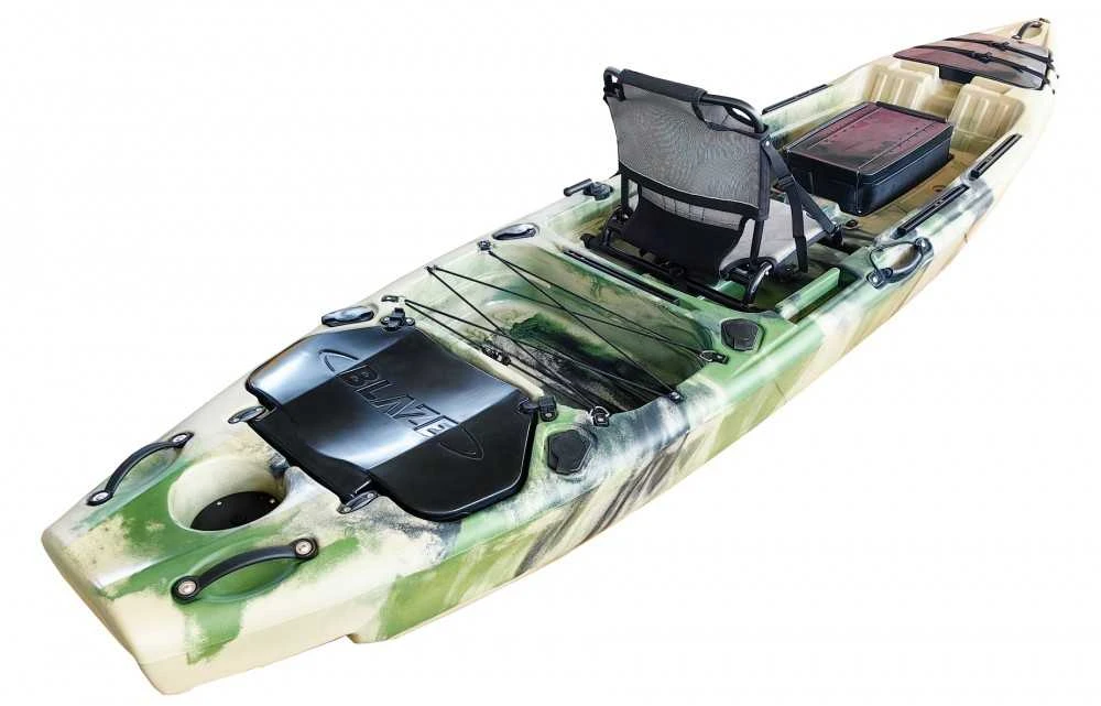 Vienvietė žvejybinė baidarė AMBER BLAZE 12.9 396 x 92 x 35 cm, Camo
