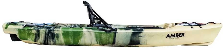 Vienvietė žvejybinė baidarė AMBER BLAZE 12.9 396 x 92 x 35 cm, Camo