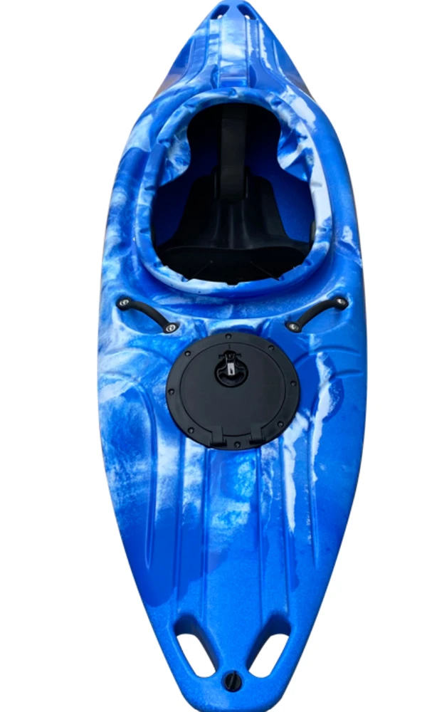 WW balto vandens kajakas AMBER L.O.G. CLUB, 261 x 63 x 38 cm, Mėlyna Balta, iki 120 kg, HDPE