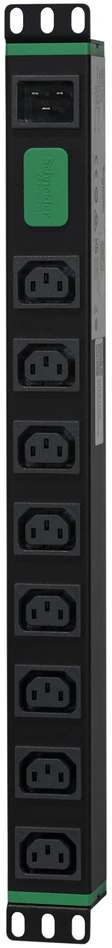 Apc Easy Rack PDU, Basic, Horizontal, 1 Phase, 3.7kW, 230V, 16A, 8 x C13 outlets, IEC60320 C20 inlet