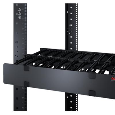 Apc Horizontal Cable Manager 1U x 4 Deep vienpusis su dangteliu