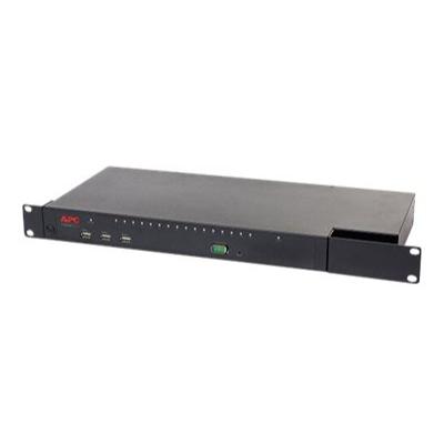 APC KVM 2G, skaitmeninis / IP, 1 nuotolinis / 1 vietinis vartotojas, 16 prievadų su virtualia laikmena – FIPS 140-2