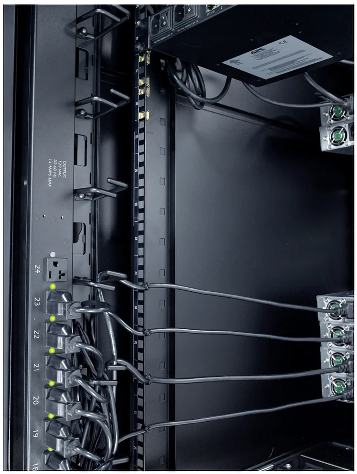 Schneider Electric APC VERTICAL CABLE ORGANIZER, 8 CABLE RINGS, ZERO U