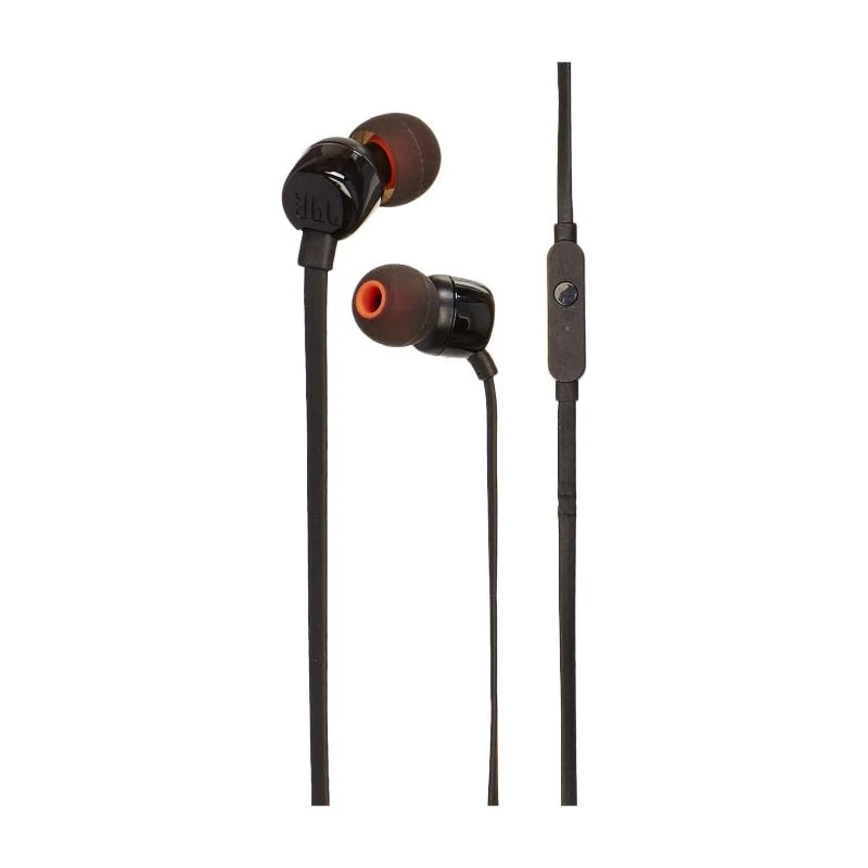 Ausinės JBL T110BLK, laidinės, Juodos