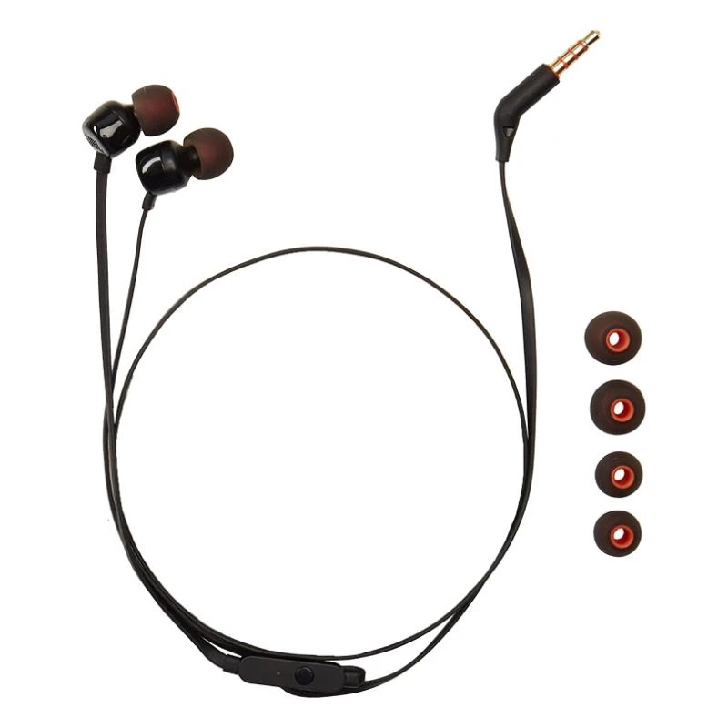Ausinės JBL T110BLK, laidinės, Juodos