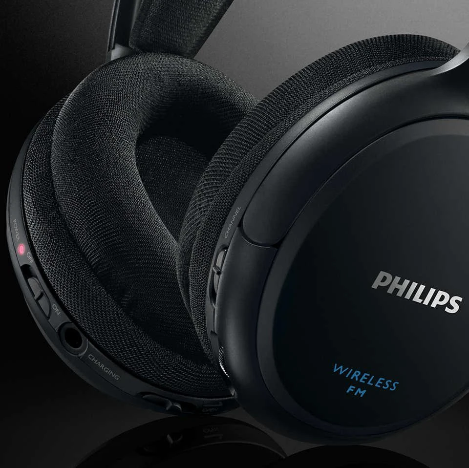 Belaidės HiFi ausinės Philips SHC5200/10, Juodos