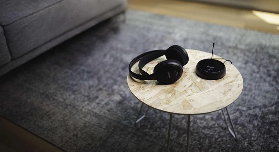 Belaidės HiFi ausinės Philips SHC5200/10, Juodos