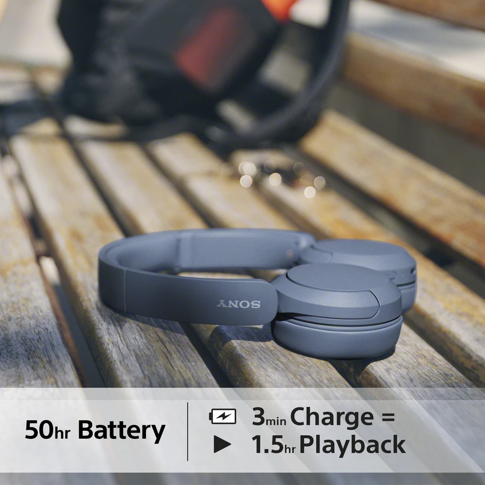 Belaidės Ausinės Sony WH-CH520L, Mėlynos spalvos