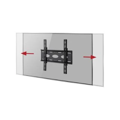 Laikiklis B-TECH BT8441 - Tvirtinimo komplektas (sienos plokštė, 2 x sąsajos laikikliai) - LCD ekranui (žemo profilio) - juodas - ekrano dydis: iki 55"