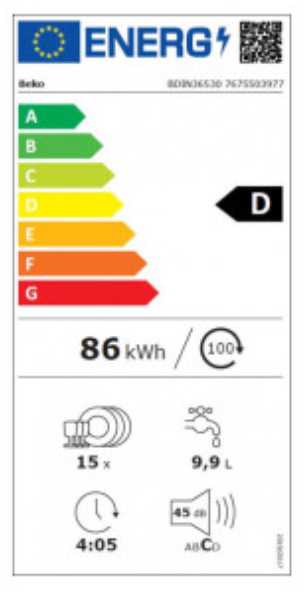 Indaplovė Beko BDIN36530
