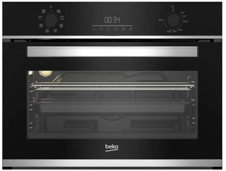 BEKO kompaktinė orkaitė BBCM13300X, aukštis 45,5 cm, A energijos klasė