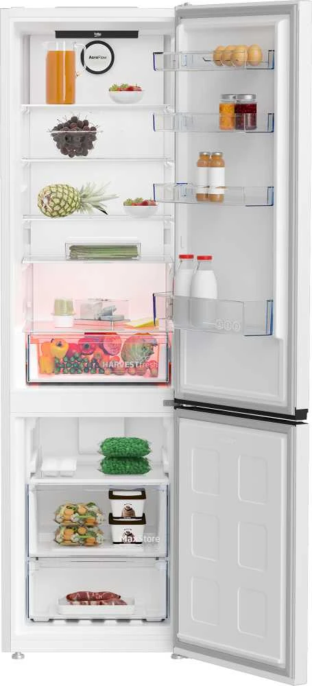 BEKO Šaldytuvas B1RCNA404W, height 203.5 cm, Energy class E, NeoFrost, AeroFlow, Baltas