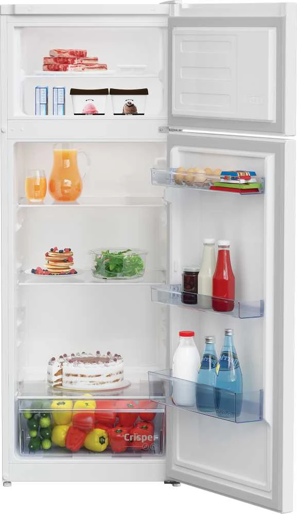 BEKO Šaldytuvas RDSA240K40WN, Energy class E, Height 146.5 cm, Baltas
