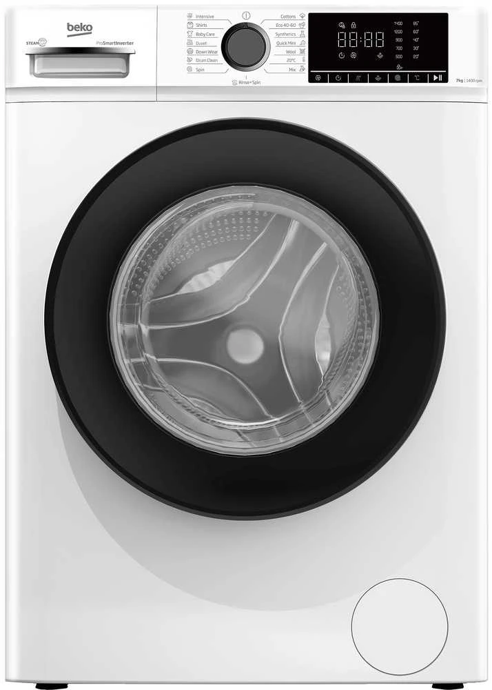 Beko B1WFM2741WBEE Skalbimo mašina, Freestanding, Front loading, Skalbimo talpa 7kg, Baltas | BEKO