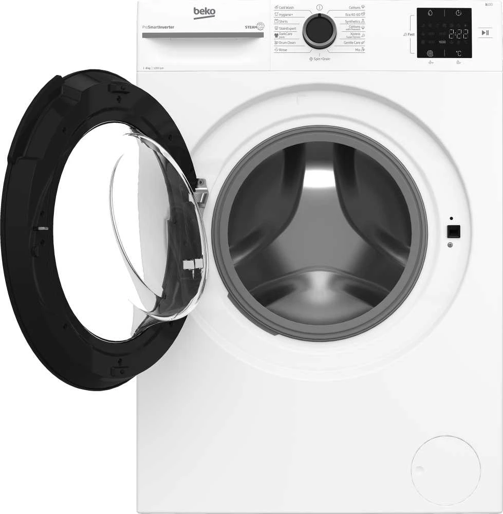 BEKO Skalbimo mašina BM1WFSU36233WB, 6kg, Energy class B, 44.6 cm, 1200 rpm, Inverter motor, Steam Cure