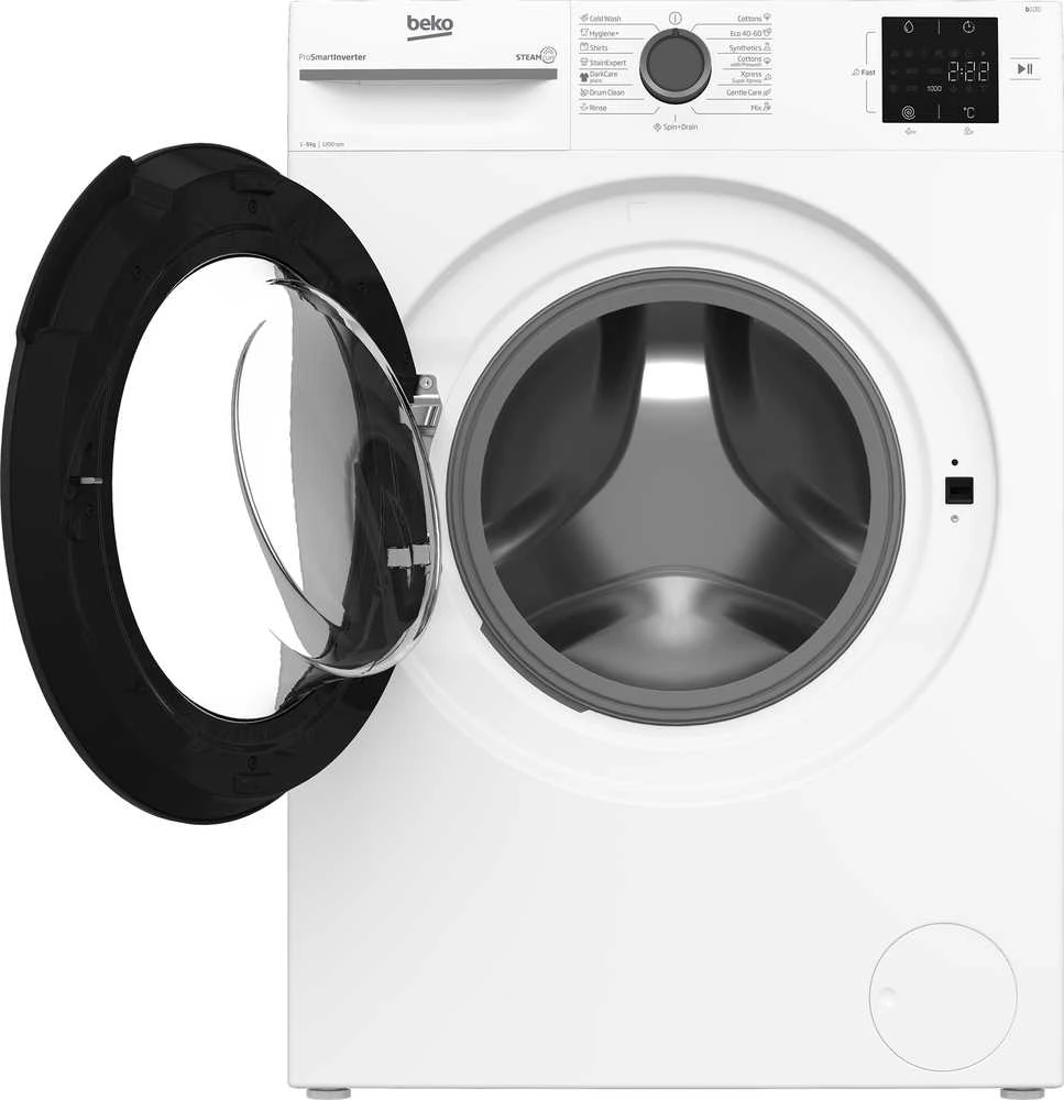 BEKO Skalbimo mašina BM1WFSU39223WA, 9kg, Energy class B, 1200 RPM, Gylis 54.6 cm