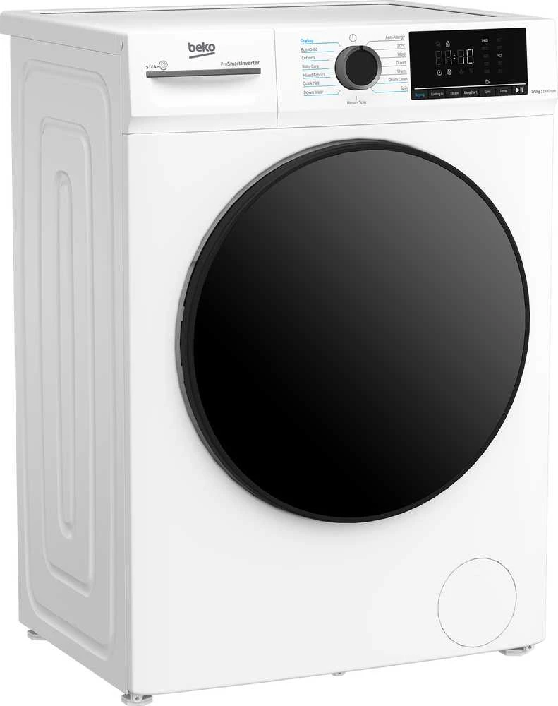 BEKO | Skalbimo mašina su džiovykle | BMM5DFO5741W | Energijos vartojimo efektyvumo klasė A/D | Priekinis pakrovimas | Skalbimo talpa 7kg | 1400 aps./min. | Plotis 52 cm | Plotis 60 cm | LED | Džiovinimo sistema | Džiovinimo talpa 5kg | Garų funkcija | Baltas