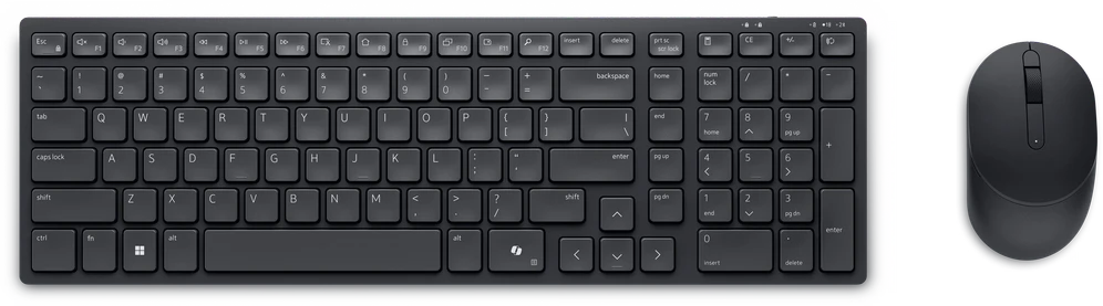 Belaidės pelės ir klaviatūros rinkinys Dell Silent KM555, lietuvių k., QWERTY