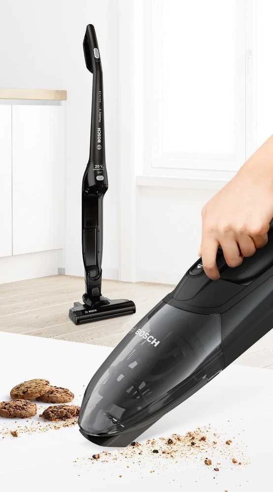 Įkraunamasis dulkių siurblys Bosch BBHF220 Readyy'y 20Vmax, juodas