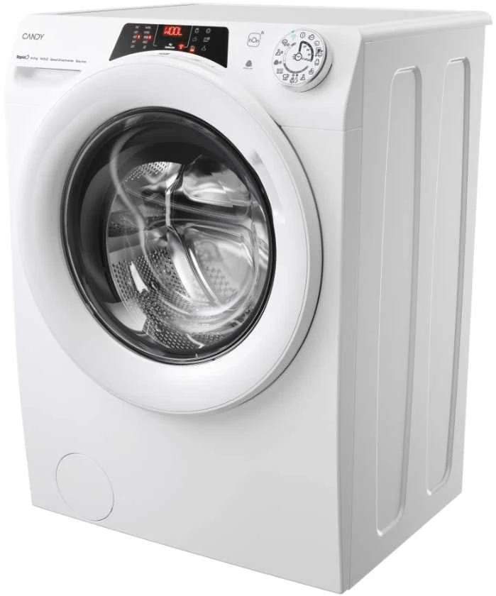 Candy Skalbimo mašina with Dryer | ROW 4854DWMT/1-S | Energy efficiency class A/D | Front loading | Skalbimo talpa 8kg | 1400 RPM | Gylis 53 cm | Plotis 60 cm | Ekranas | TFT | Drying system | Drying capacity 5kg | Steam function | Wi-Fi | Baltas