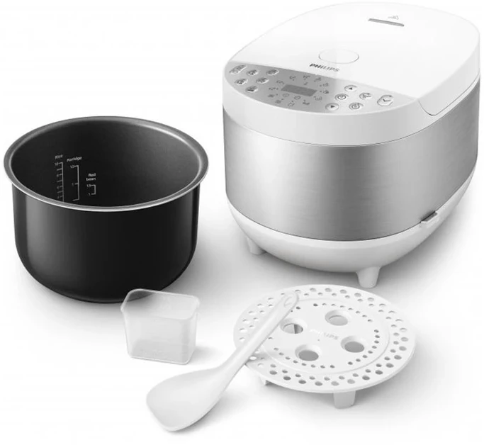 Daugiafunkcis puodas Philips All-in-One Cooker HD4713/40, 5 l, Baltas (Pažeista pakuotė)