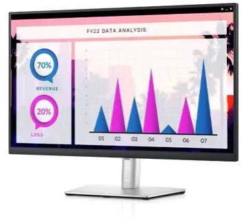 Monitorius Dell P2723QE, 27", IPS, 3840 x 2160, 60 Hz,	350 cd/m², Juodos/Sidabrinės spalvos