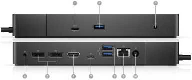 Dell | WD19S | Prijungimo stotis | Ethernet LAN (RJ-45) jungtys 1 | DisplayPorts kiekis 2 | USB 3.0 (3.1 Gen 1) Type-C jungtys kiekis 1 | USB 3.0 (3.1 Gen 1) jungtys kiekis 3 | HDMI jungtys kiekis 1 | 180 W