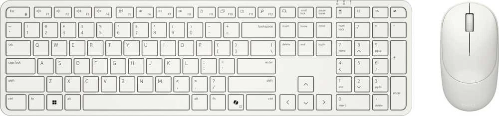 Dell Pro 5 Klaviatūra ir pelė - KM526 - US International (QWERTY) - Light Ash