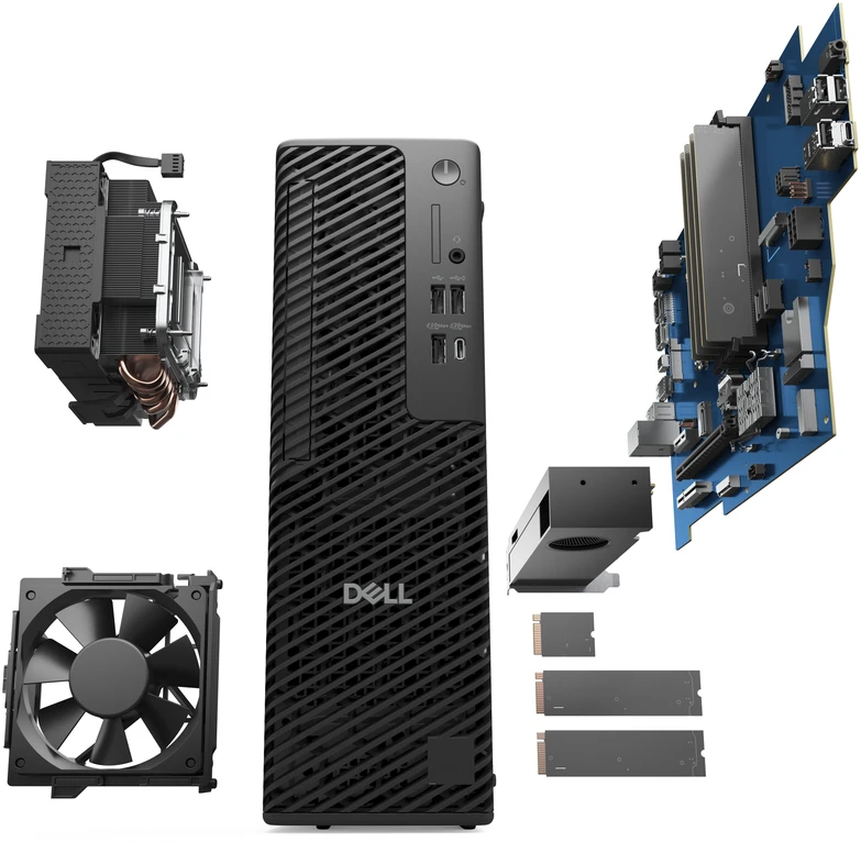 Stacionarus kompiuteris Dell Pro Max Slim FCS1250/Core Ultra 5 -235/32GB/1 TB SSD/RTX A1000 8GB/WLAN + BT/no Kbd/ no Mouse/W11Pro/3Y Basic Onsite