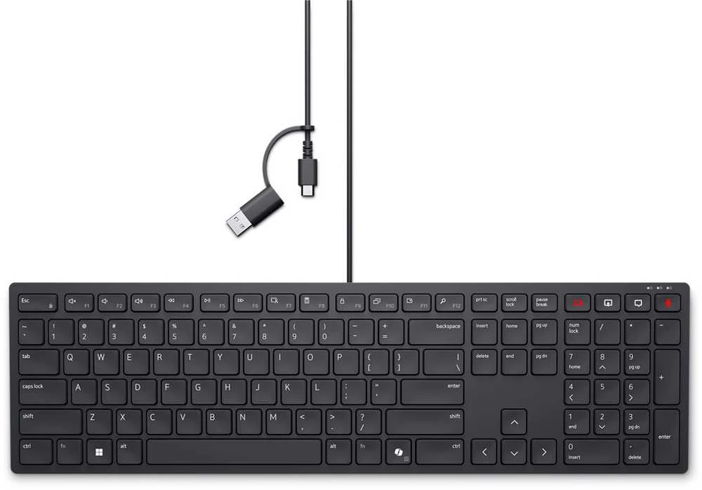 Dell | KB525C | Klaviatūra | su laidu | Estonian | Juodas
