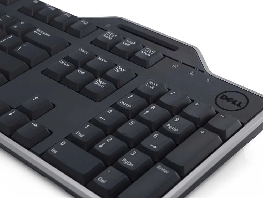 Dell Russian (QWERTY) Dell KB-813 Smartcard Reader Klaviatūra su USB jungtimi Juodas
