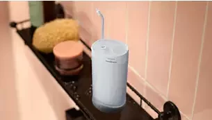 Burnos irigatorius Philips Sonicare Compact Flosser 1000 HX3333/24, mėlynas aprašymas - Prekės nuotrauka