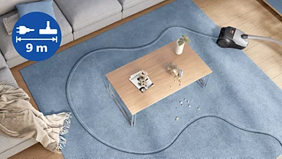 „Philips 2000“ serijos dulkių siurblys su maišeliu XD2152/12, 800 W (Pažeista pakuotė) aprašymas - Prekės nuotrauka