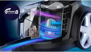 Dulkių siurblys Philips PowerPro Expert FC9744/09, Juodos/Žalios spalvos aprašymas - Prekės nuotrauka