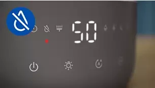 Oro drėkintuvas Philips 1000 serija, iki 41 kv. m, Pilkas aprašymas - Prekės nuotrauka