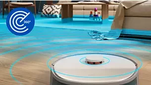Dulkių siurblys-robotas Philips HomeRun 5000 serija, sausas ir drėgnas valymas, XU5000/10 aprašymas - Prekės nuotrauka