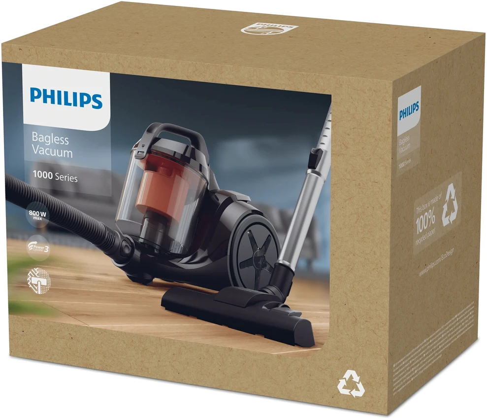 Dulkių siurblys Philips 1000 Series Bagless Vacuum Cleaner XB1142/10/Damaged package (Pažeista pakuotė)