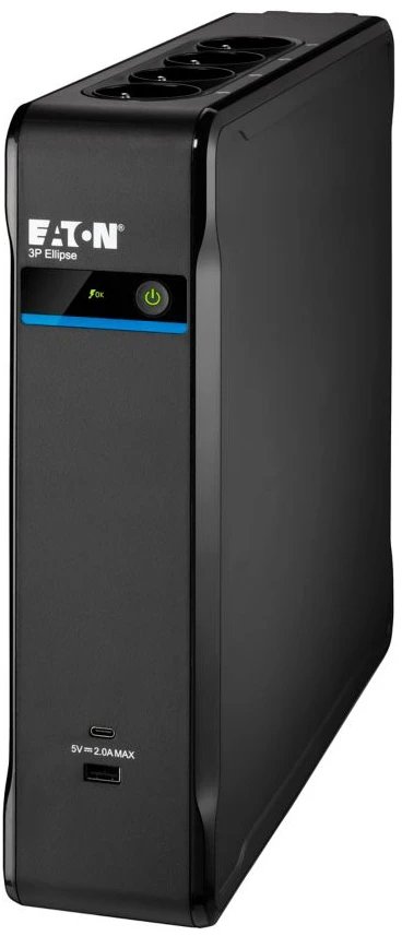 „Eaton 3P Ellipse UPS“ nepertraukiamo maitinimo šaltinis (UPS) Budėjimo režimas (neprisijungus) 1,3 kVA 840 W 8 kintamosios srovės lizdai