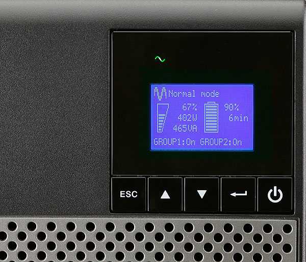 „Eaton 5P“ 1150 VA / 770 W, linijinis interaktyvus grynas sinusinis išėjimas, 4 min. esant pilnai apkrovai, 3 metų garantija (2 metai baterijoms)