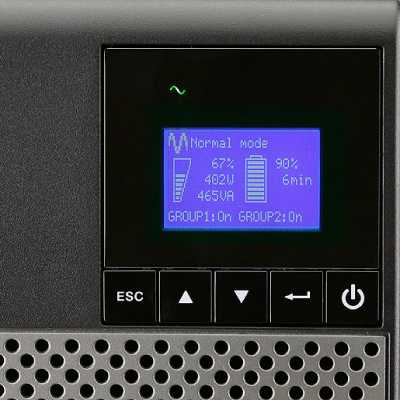 „Eaton 5P“ 1150 VA / 770 W, linijinis interaktyvus grynas sinusinis išėjimas, 4 min. esant pilnai apkrovai, 3 metų garantija (2 metai baterijoms)